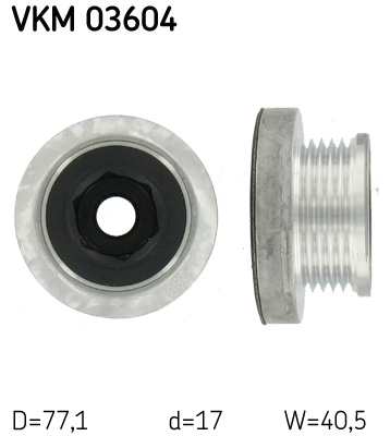 SKF Generátor szabadonfutó VKM03604_SKF